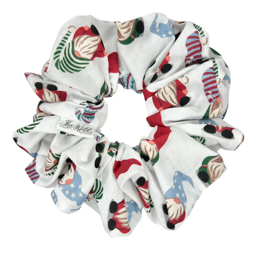 Christmas Gnomes Jumbo Scrunchie