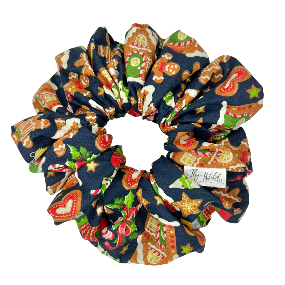 Gingerbread House Jumbo Scrunchie